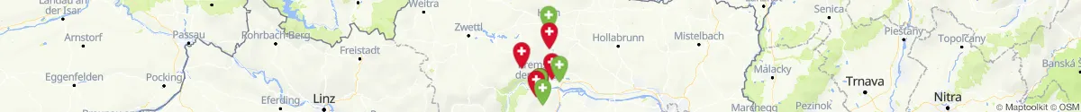 Kartenansicht für Apotheken-Notdienste in der Nähe von Jaidhof (Krems (Land), Niederösterreich)